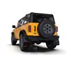 RallyArmor | Black UR Mud Flap CY Orange Logo - Bronco 2021-2025 (Steel Bumper/With OEM Running Boards)