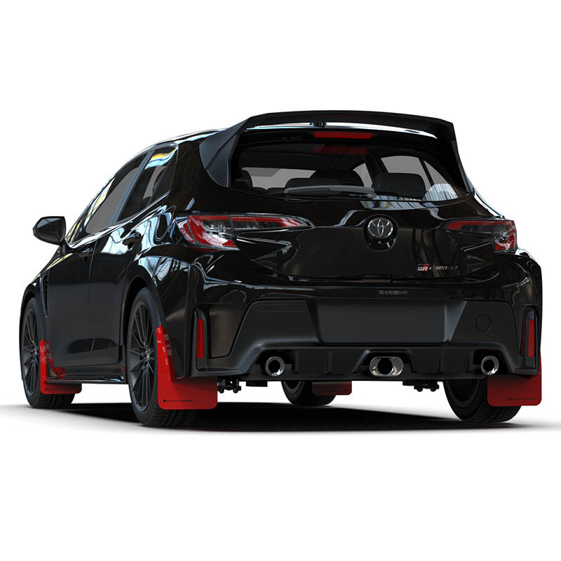 RallyArmor | Red UR Mud Flap Black Logo - GR Corolla 2023-2025