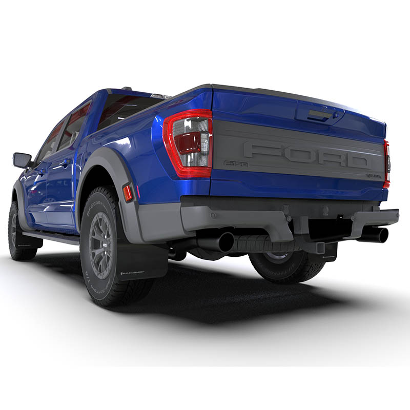 RallyArmor | Black UR Mud Flap Dark Grey Logo - F-150 Raptor 2021-2025