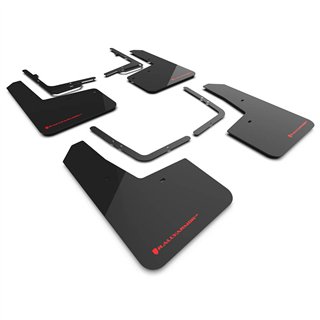 RallyArmor | Black UR Mud Flap Red Logo - F-150 Raptor 2021-2025
