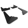 RallyArmor | Black UR Mud Flap Metallic Black Logo - Tesla Model S / S Plaid 2021-2025