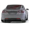 RallyArmor | Black UR Mud Flap Metallic Black Logo - Tesla Model S / S Plaid 2021-2025