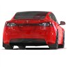 RallyArmor | Black UR Mud Flap Red Logo - Tesla Model S / S Plaid 2021-2025