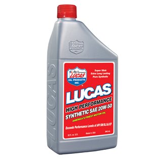 Lucas Oil | Synthetic SAE 20W-50 Racing Oil
