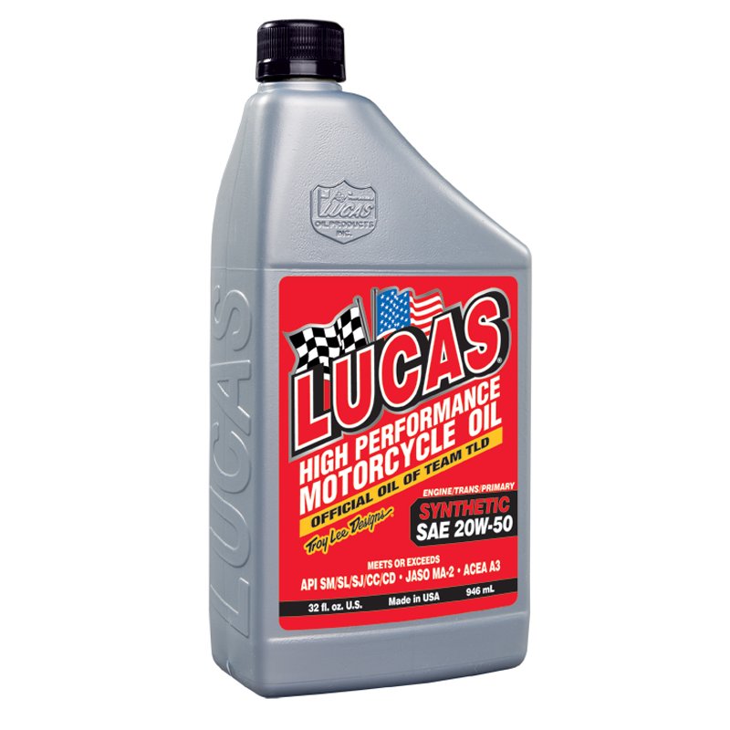 Lucas Oil | Synthetic SAE 20W-50 Motorcycle Oil