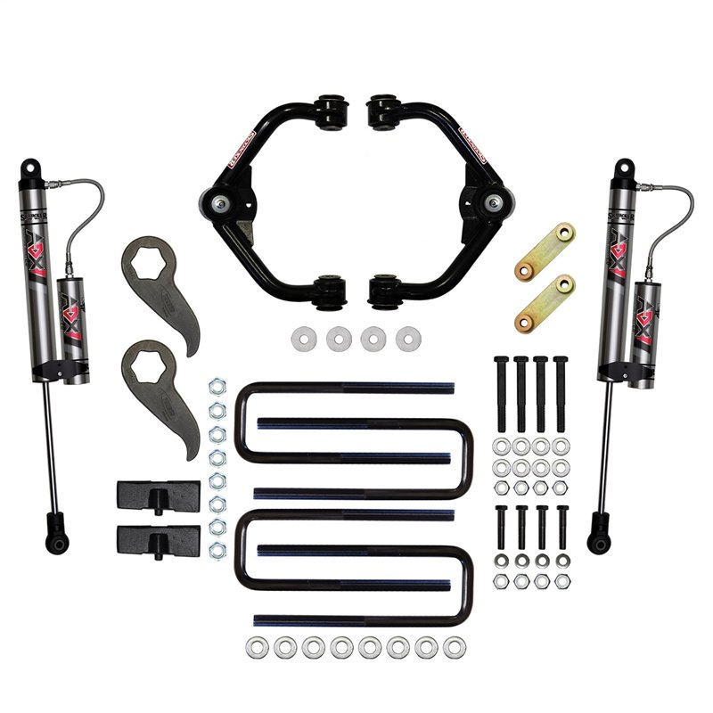 Skyjacker | 3-3.5 in. Suspension Lift Kit With ADX 2.0 Remote Reservoir Shocks. - Silverado / Sierra 2500 HD / 3500 HD 6.6L 2020