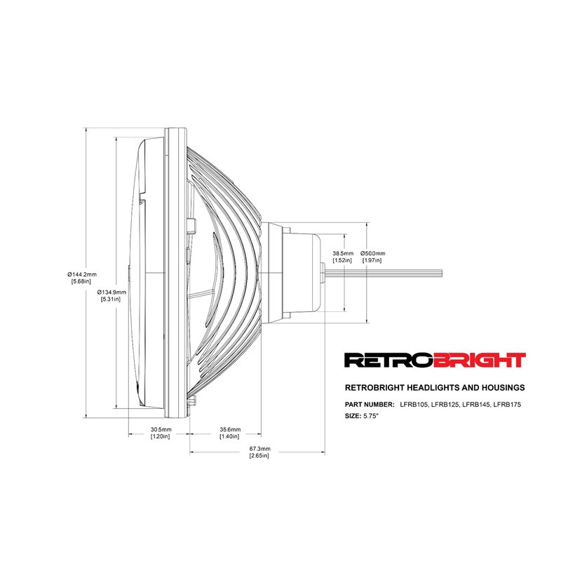 Holley | Holley Retrobright LED Headlight