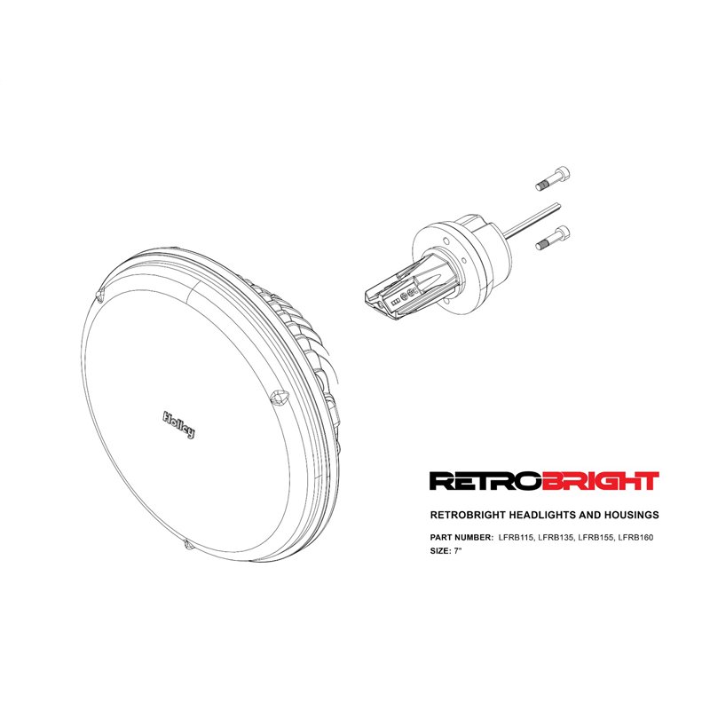 Holley | Holley Retrobright LED Headlight