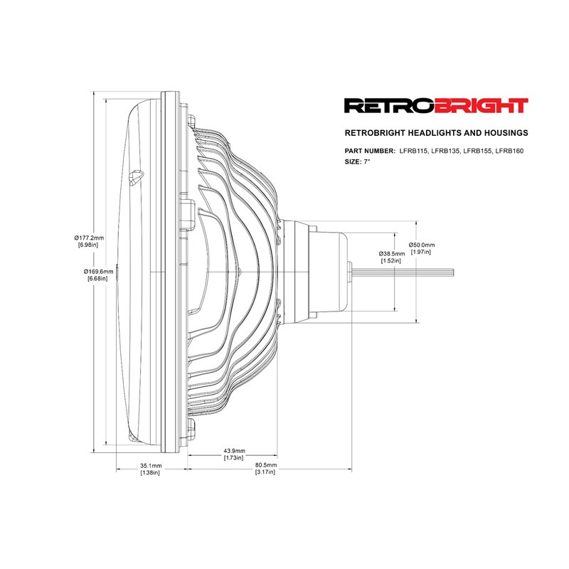 Holley | Holley Retrobright LED Headlight