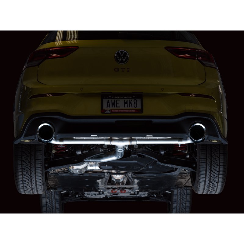 AWE Tuning | Touring Edition Exhaust (Chrome Silver Tips) - Golf GTI 2.0T 2022-2025