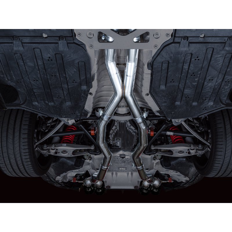 AWE Tuning | Track Edition Catback Exhaust (Diamond Black Tips) - BMW 3.0T 2021-2025