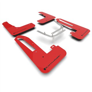 RallyArmor | Red UR Mud Flap Black Logo - Civic Type R 2023-2025
