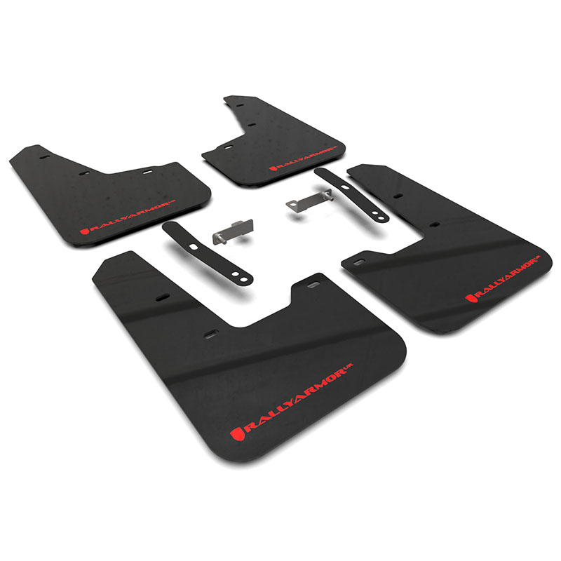 RallyArmor | Black UR Mud Flap Red Logo - Niro 2023-2025