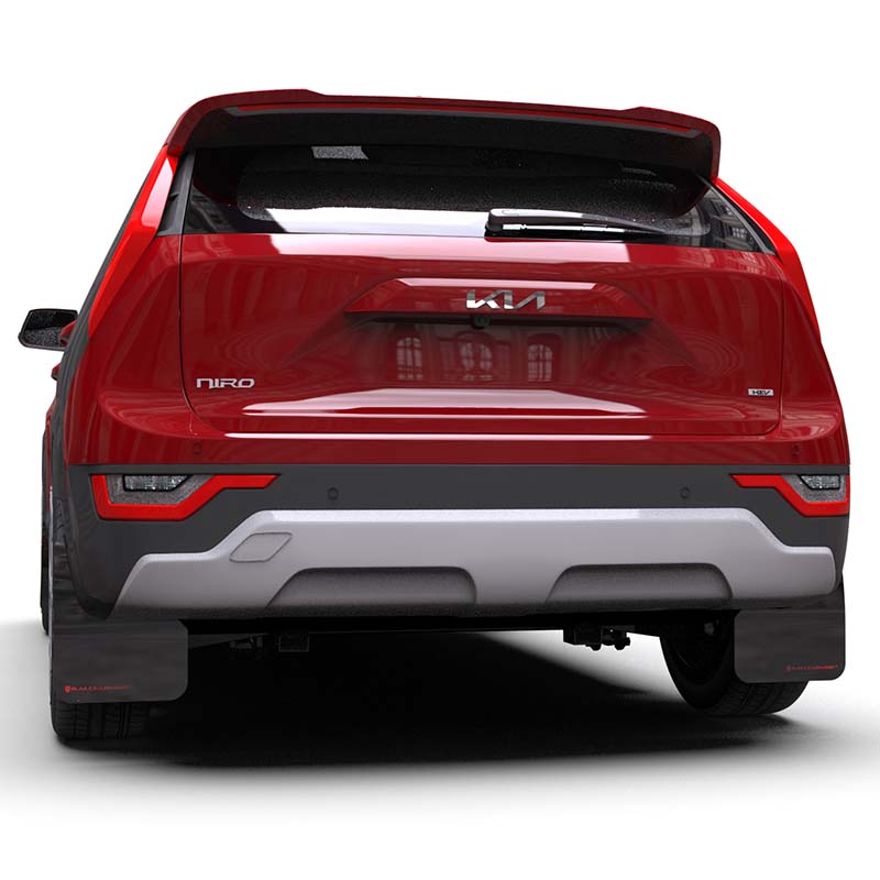 RallyArmor | Black UR Mud Flap Red Logo - Niro 2023-2025