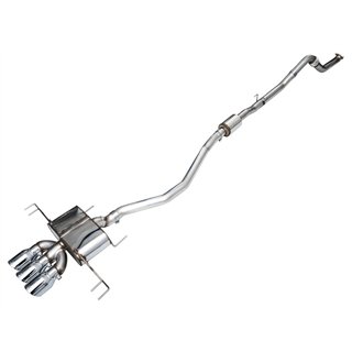 AWE Tuning | Touring Cat-Back Exhaust Tri 4.5in Chrome Tips - Civic 2.0T 2023-2025