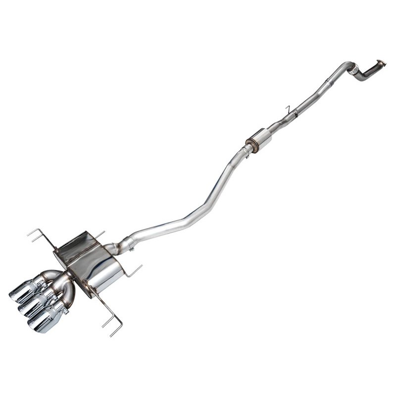 AWE Tuning | Touring Cat-Back Exhaust Tri 4.5in Chrome Tips - Civic 2.0T 2023-2025