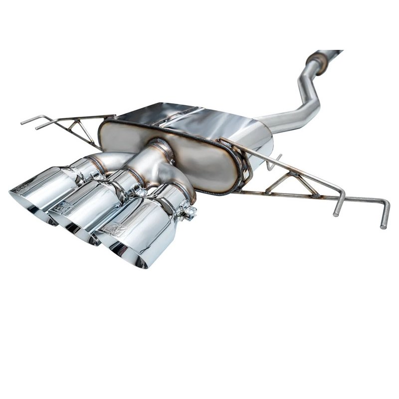 AWE Tuning | Touring Cat-Back Exhaust Tri 4.5in Chrome Tips - Civic 2.0T 2023-2025