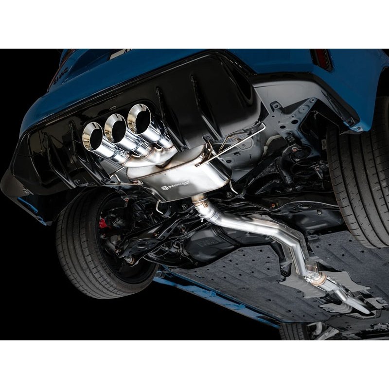 AWE Tuning | Touring Cat-Back Exhaust Tri 4.5in Chrome Tips - Civic 2.0T 2023-2025
