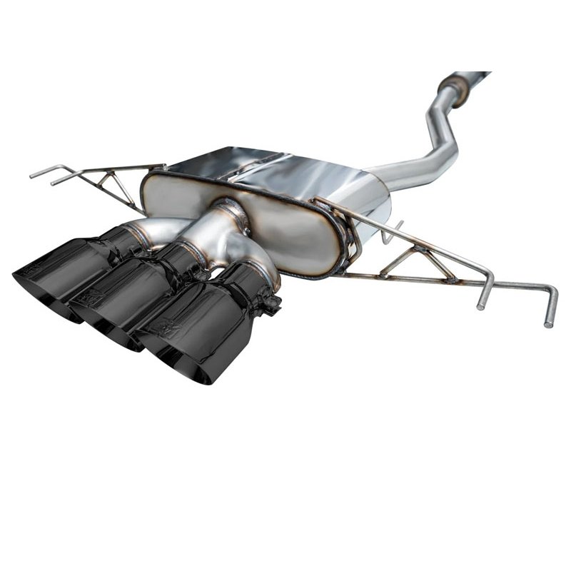 AWE Tuning | Touring Cat-Back Exhaust Tri 4.5in Black Tips - Civic 2.0T 2023-2025