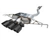 AWE Tuning | Touring Cat-Back Exhaust Tri 4.5in Black Tips - Civic 2.0T 2023-2025