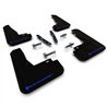 RallyArmor | Black UR Mud Flap Blue Logo - Kia EV6 2022-2024