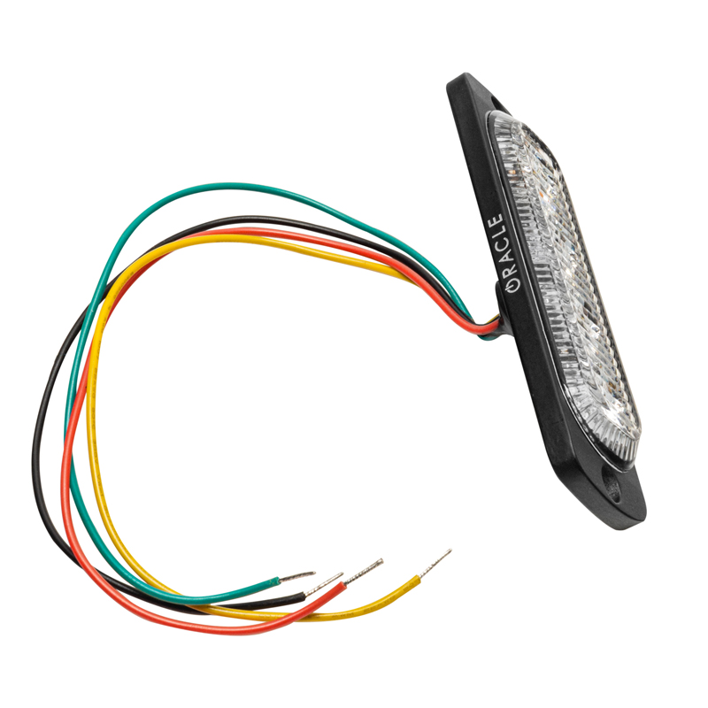 Oracle | 4 LED Dual Color Slim Strobe, Amber/White