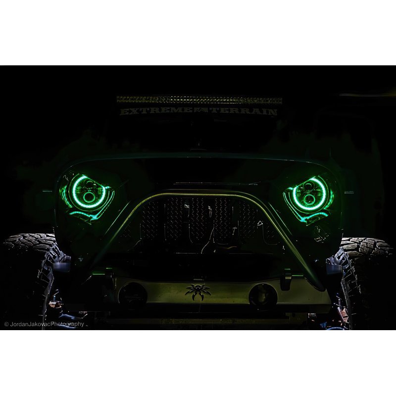 Oracle | ORACLE Lighting 7in High Powered LED Headlights - Black Bezel - Wrangler (JK) 3.6L / 3.8L 2007-2018