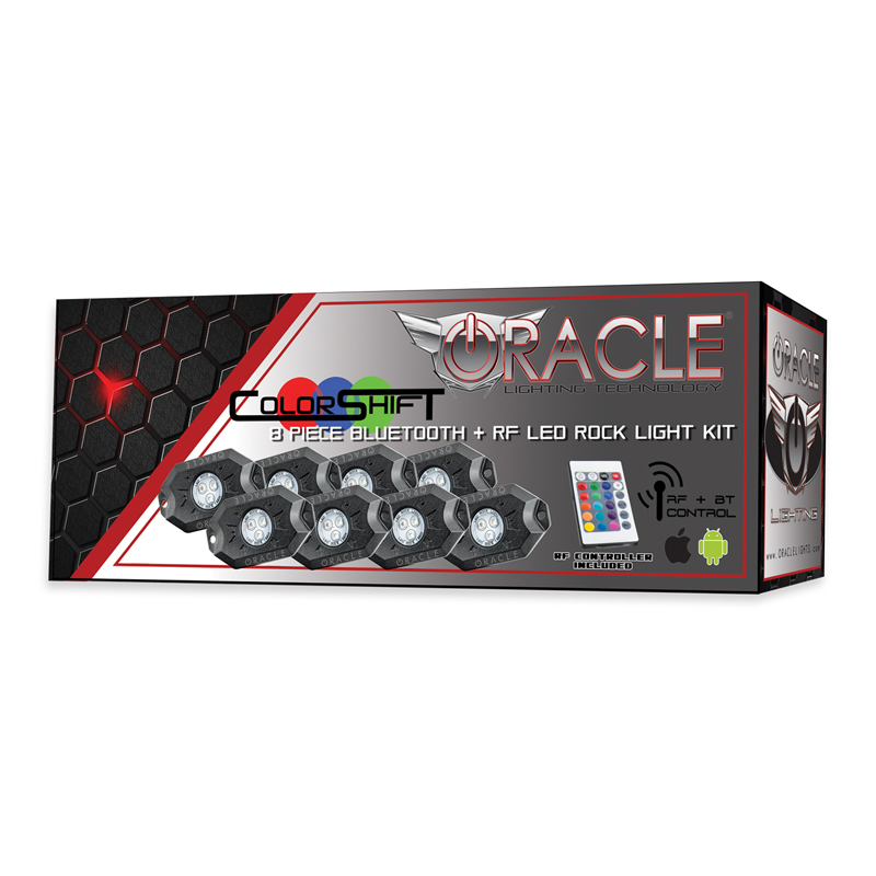 Oracle | ColorSHIFT Underbody Rock Light Kit, Bluetooth + RF, 8 PCS
