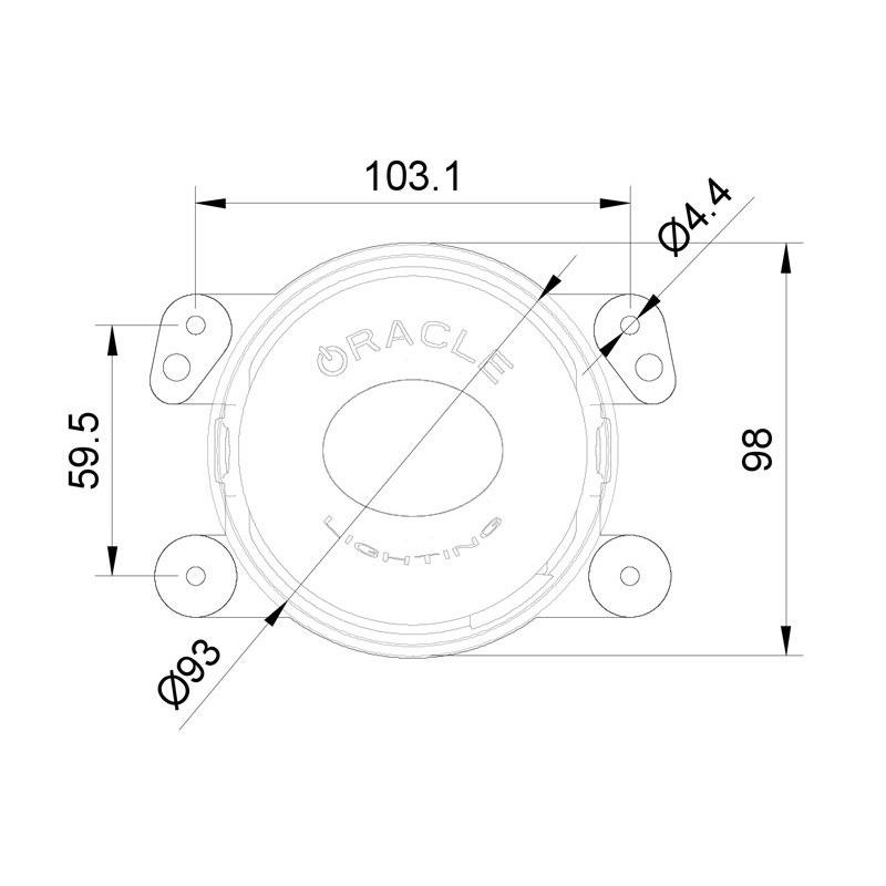 Oracle | High Performance Fog Lights, No Halo - Gladiator / Wrangler (4xe) / Wrangler (JK) / Wrangler (JL) 2007-2024