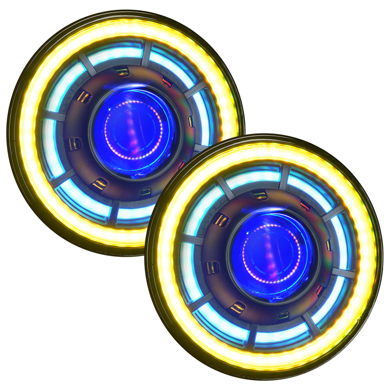 Oracle | ORACLE OculusTM 7in ColorSHIFT Bi-LED Projector Headlights for Jeep Wrangler JK