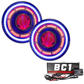 Oracle | ORACLE OculusTM 7in ColorSHIFT Bi-LED Projector Headlights for Jeep Wrangler JK - Wrangler (JK) 3.6L / 3.8L 2007-2018