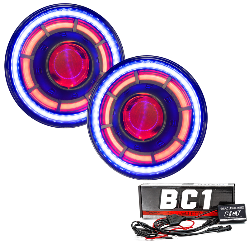 Oracle | ORACLE OculusTM 7in ColorSHIFT Bi-LED Projector Headlights for Jeep Wrangler JK - Wrangler (JK) 3.6L / 3.8L 2007-2018