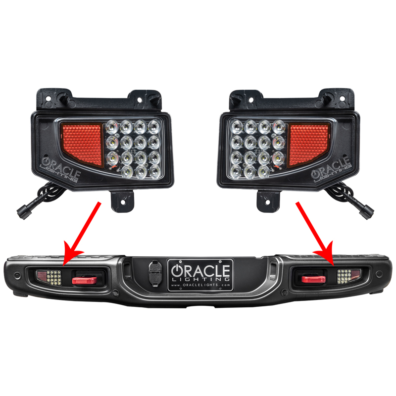 Oracle | ORACLE Lighting Rear Bumper LED Reverse Lights for Jeep Gladiator JT - Gladiator 3.0L / 3.6L 2020-2024