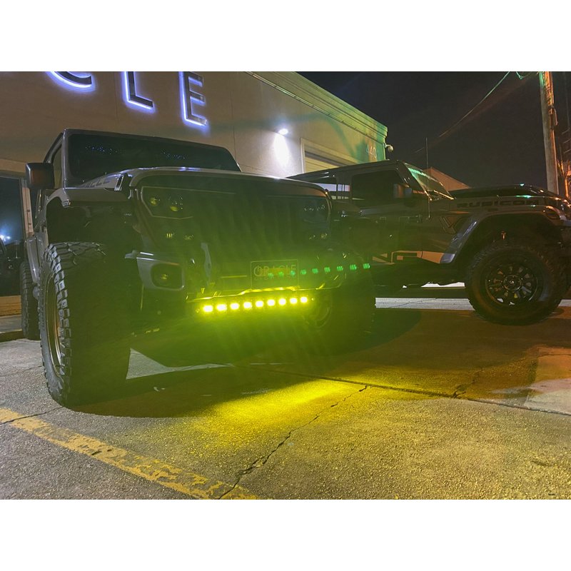 Oracle | Skid Plate w/ Integrated LED Emitters - Yellow Lens - Gladiator / Wrangler (4xe) / Wrangler (JL) 2018-2024