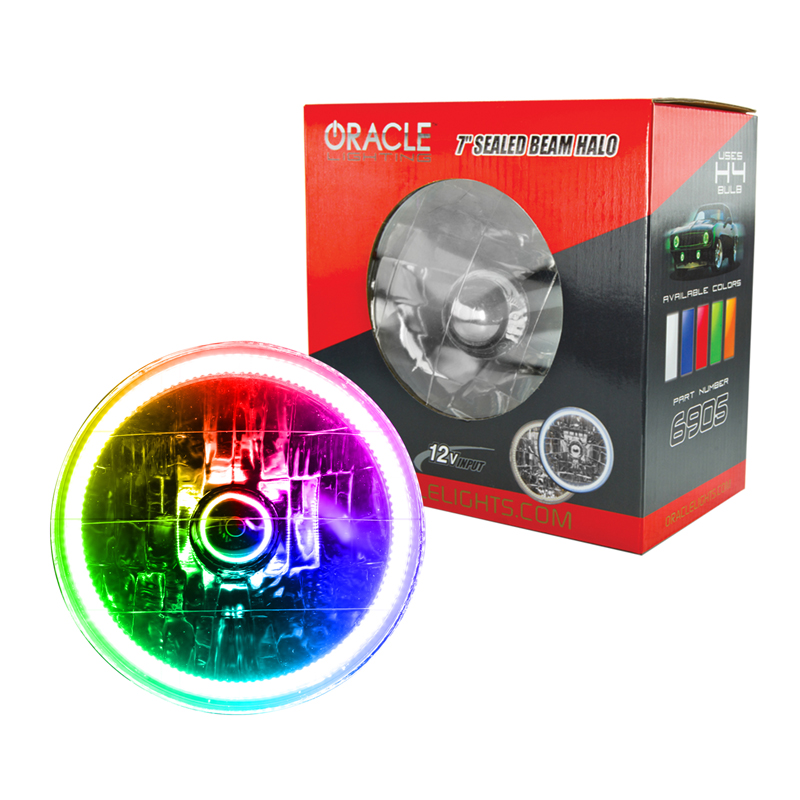 Oracle | Pre-Installed Lights 7 in. Sealed Beam, ColorSHIFT