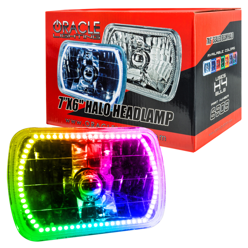 Oracle | Pre-Installed Lights 7x6 in. Sealed Beam, ColorSHIFT