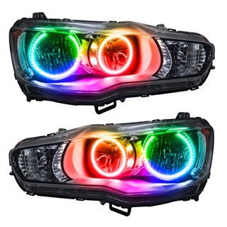 Oracle | SMD Pre-Assembled Headlights, ColorSHIFT - Simple - Lancer 2.0L / 2.4L 2008-2016