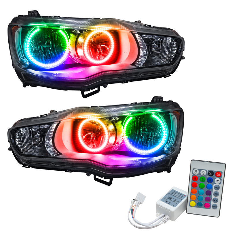 Oracle | SMD Pre-Assembled Headlights, ColorSHIFT - Simple - Lancer 2.0L / 2.4L 2008-2016