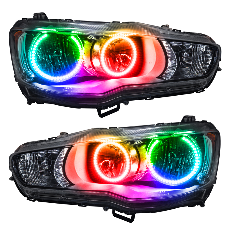 Oracle | SMD Pre-Assembled Headlights, ColorSHIFT - Simple - Lancer 2.0L / 2.4L 2008-2016