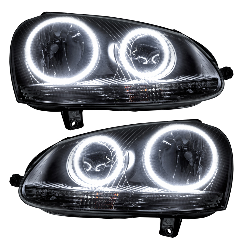 Oracle | SMD Pre-Assembled Headlights, Chrome Bezel, White - Jetta 2006-2010