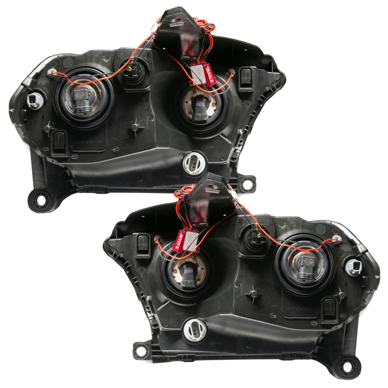 Oracle | SMD Pre-Assembled Headlights, Halogen, Chrome Bezel, ColorSHIFT 2.0 - Durango 3.6L / 5.7L 2011-2013