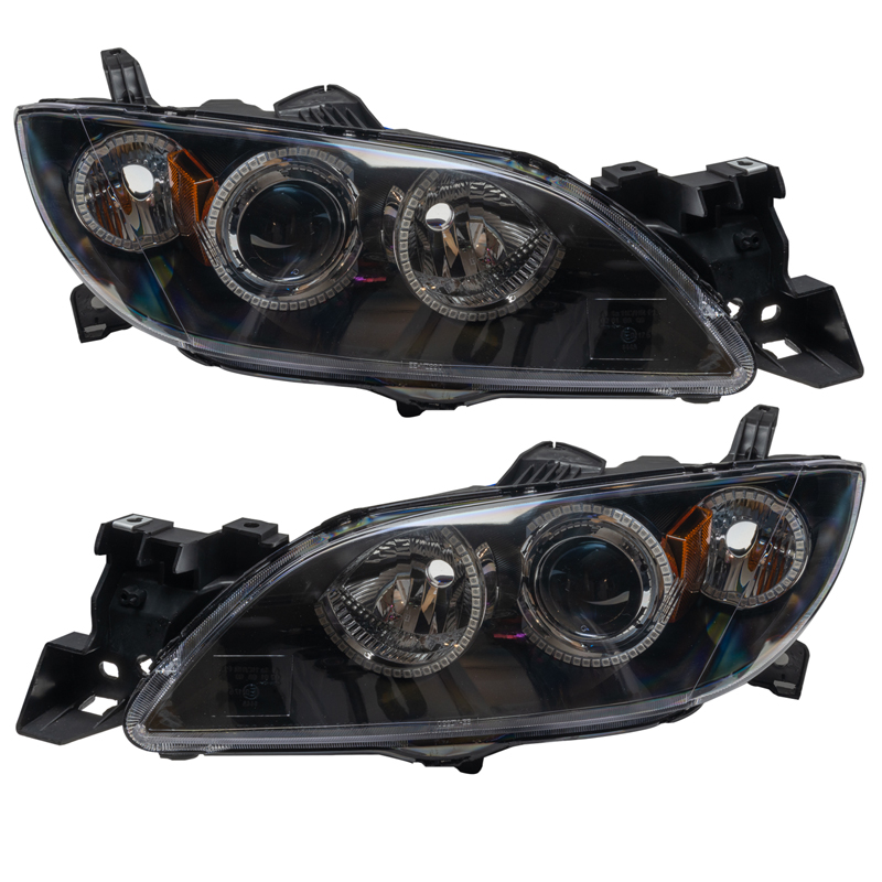 Oracle | SMD Pre-Assembled Headlights, Halogen Style, White - 3 2.0L / 2.3L 2004-2009