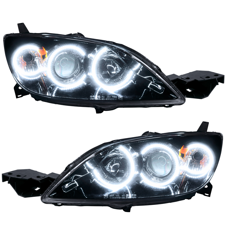 Oracle | SMD Pre-Assembled Headlights, Halogen Style, White - 3 2.0L / 2.3L 2004-2009
