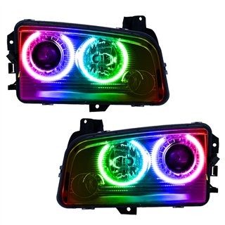 Oracle | SMD Pre-Assembled Headlights, HID, ColorSHIFT - No Controller - Charger 2008-2010