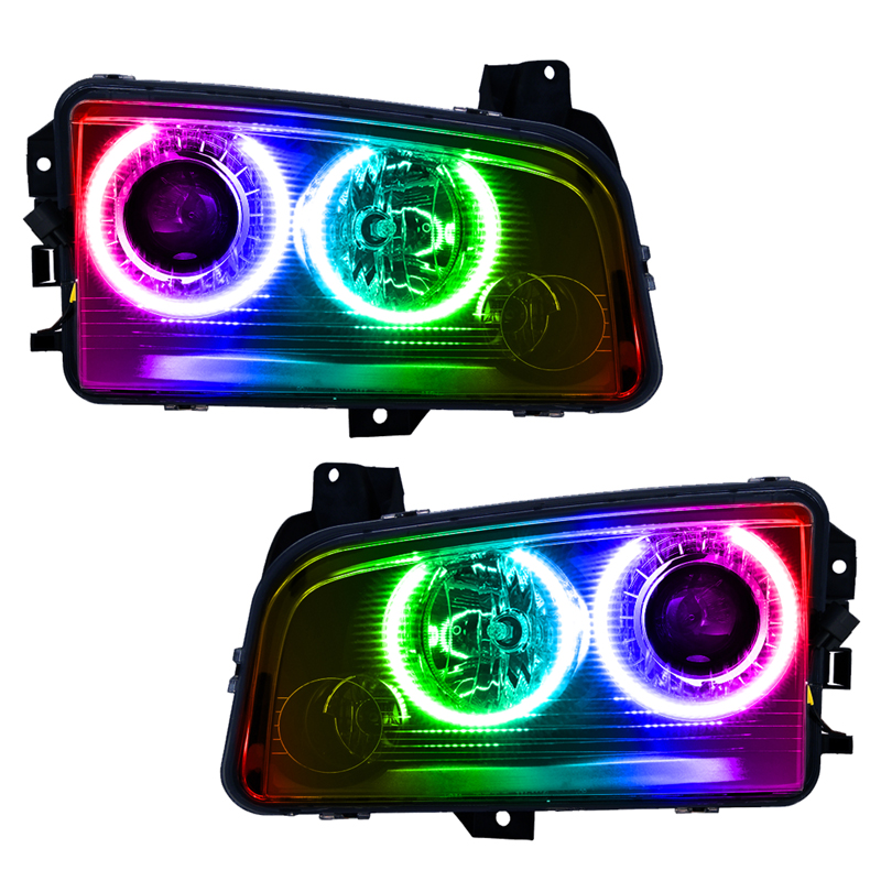 Oracle | SMD Pre-Assembled Headlights, HID, ColorSHIFT - No Controller - Charger 2008-2010