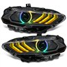 Oracle | 2018-2023 Ford Mustang Black Series Dynamic ColorSHIFT LED Headlights - Mustang 2.3T / 5.0L / 5.2L 2018-2023