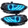 Oracle | 2018-2023 Ford Mustang Black Series Dynamic ColorSHIFT LED Headlights - Mustang 2.3T / 5.0L / 5.2L 2018-2023