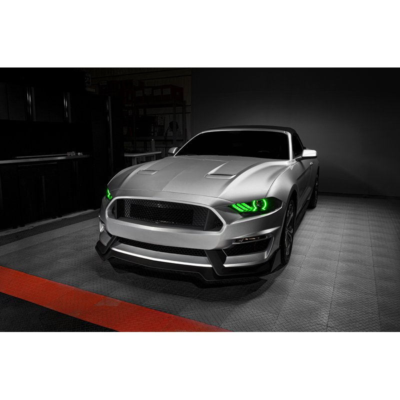 Oracle | 2018-2023 Ford Mustang Black Series Dynamic ColorSHIFT LED Headlights - Mustang 2.3T / 5.0L / 5.2L 2018-2023