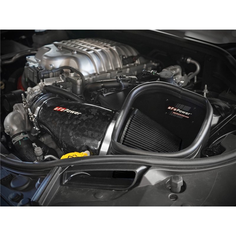aFe Power | Track Series Stage-2 Carbon Fiber Intake System w/Black Pro 5R Filter - Durango / SRT Hellcat / Grand Cherokee Track