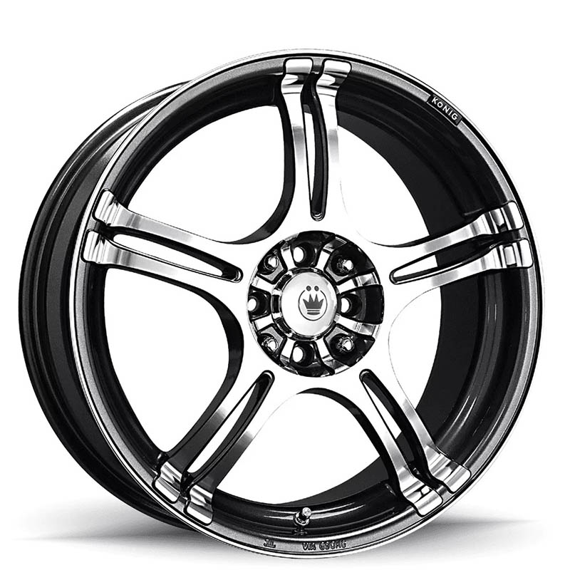 Konig | INCIDENT 15X6.5 ET40 - Graphite Machine Face